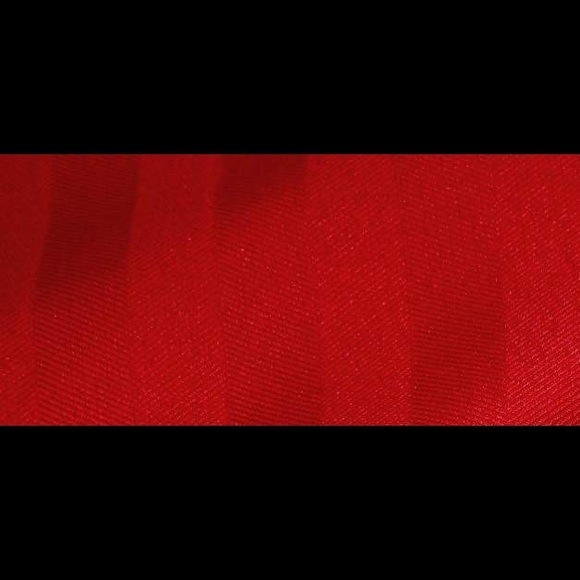 Herringbone Stripe in Cardinal Red Fabric - Picture 4 of 6